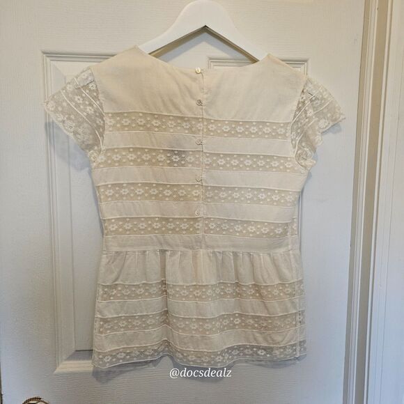 Bonpoint Blouse E18 Gretalay Cream Women's Size XS - Picture 2 of 6